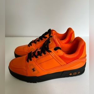 Lou’s Vuitton LV trainer orange black